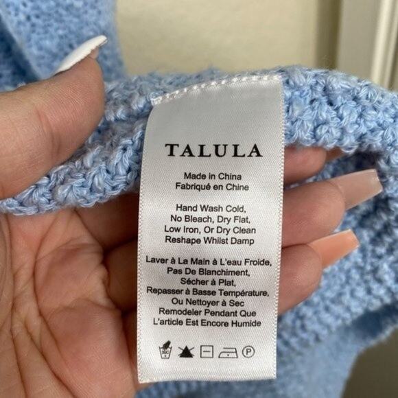 Talula Aritzia Light Blue Oversized Arria Cardigan Small - Picture 6 of 11